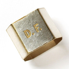 Kleiner Serviettenring Messing