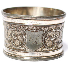 Serviettenring Zinn versilbert