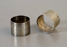 2 seltene Serviettenringe