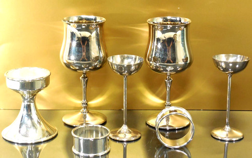 Antik silber versilbert - 7,