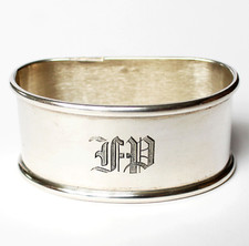 Serviettenring versilbert um